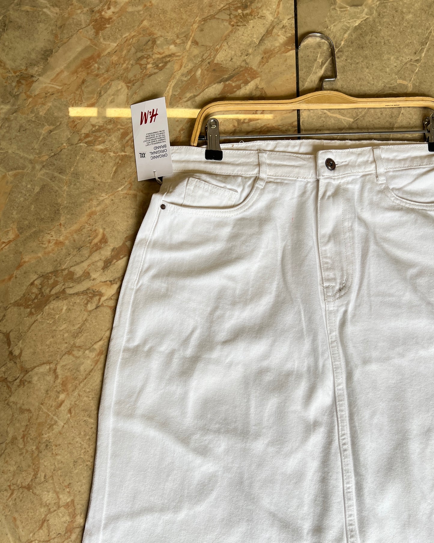 Tela by ash women white regular fit skirt