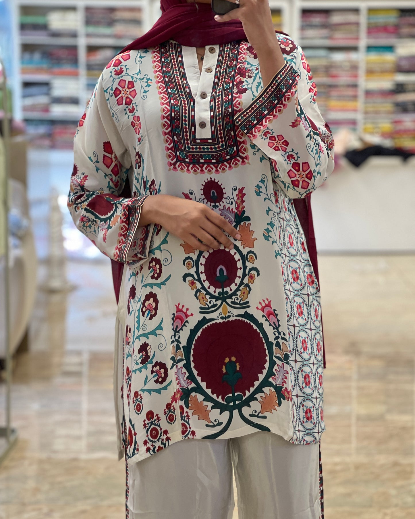 Tela by ash women printed imported co-ord set