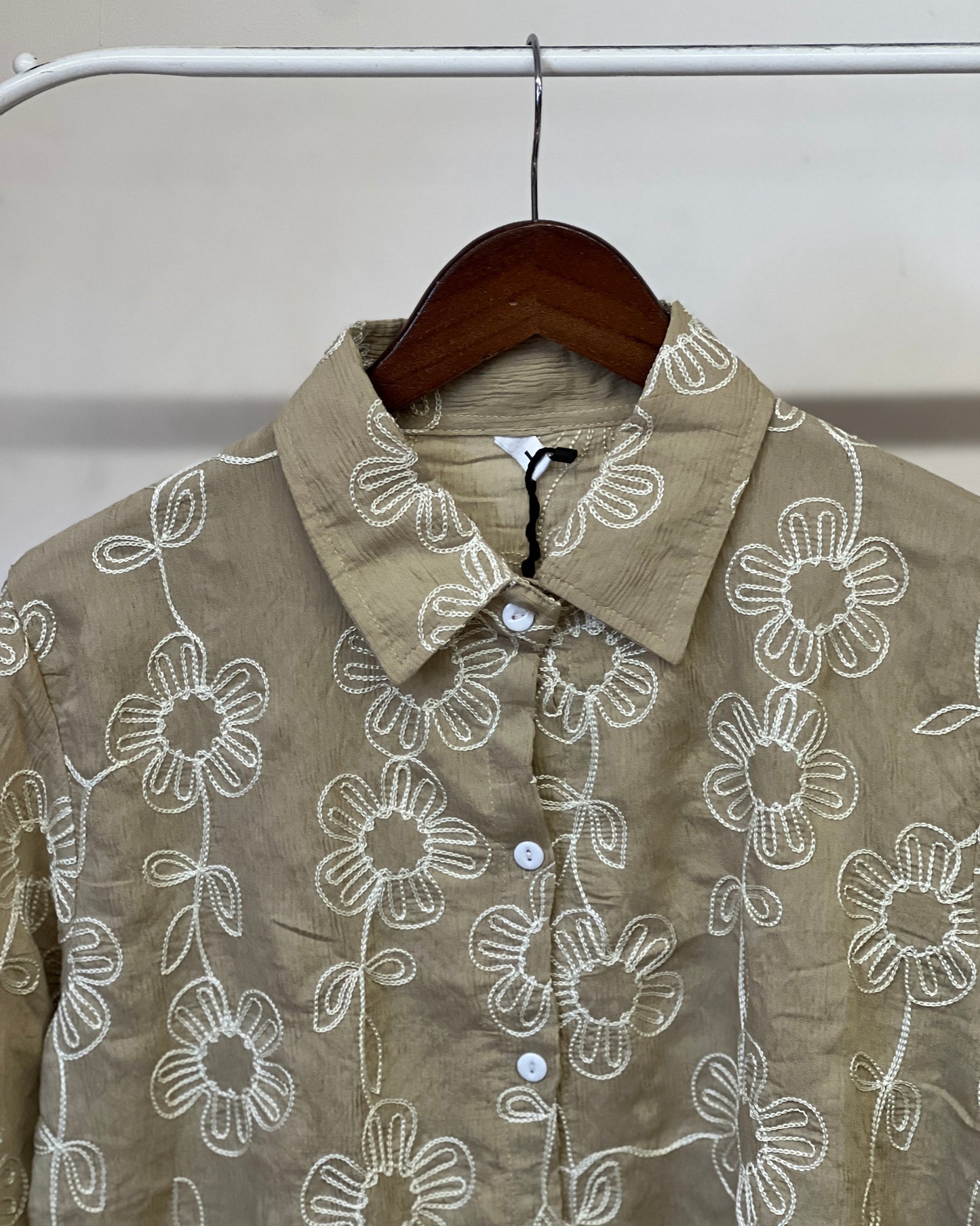 Tela by ash women floral embroidered shirt