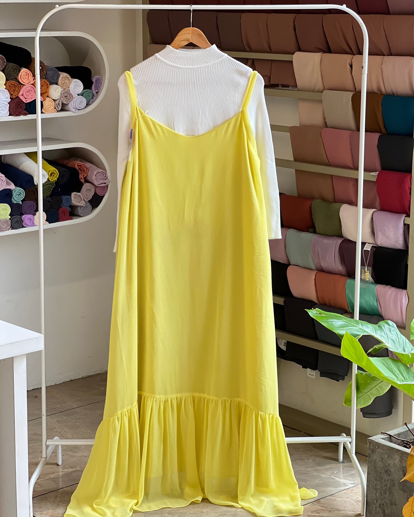Tela by ash women yellow pinafore