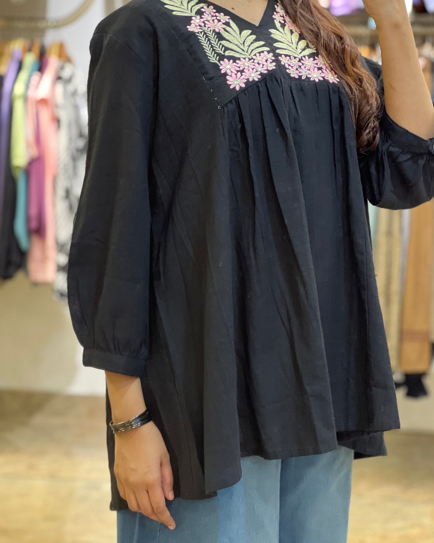 women black short top