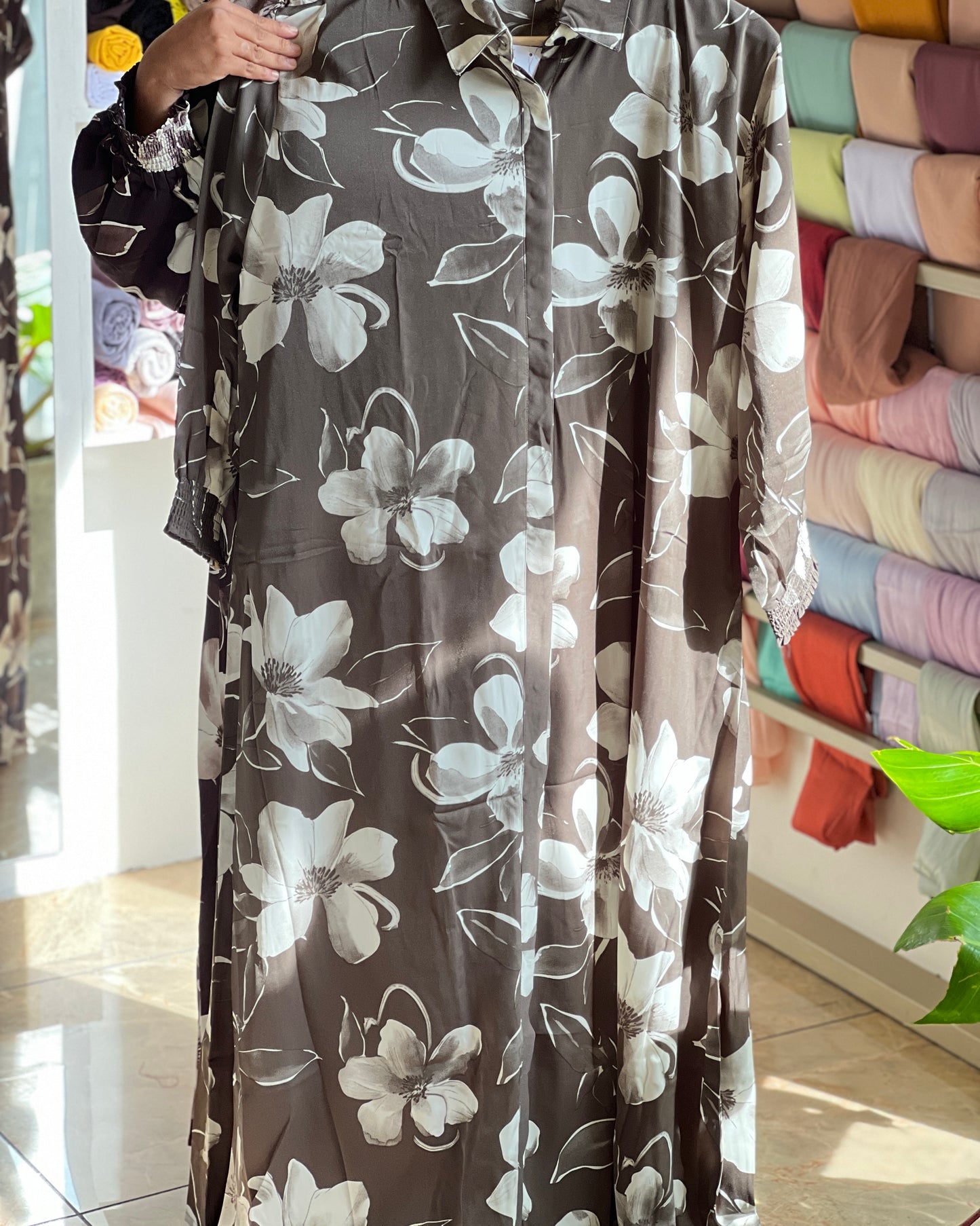 Floral gown dress