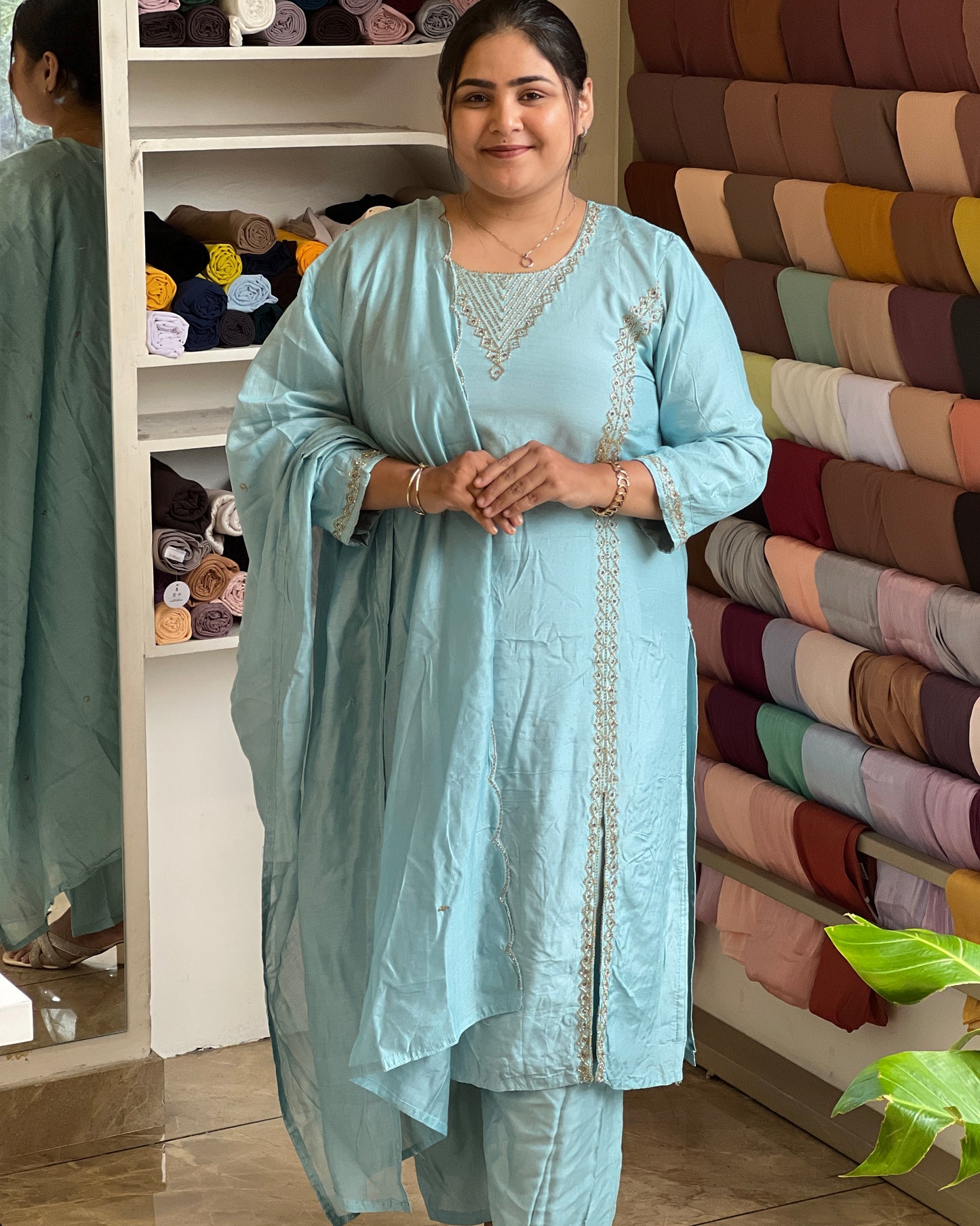 Plus size partywear salwar