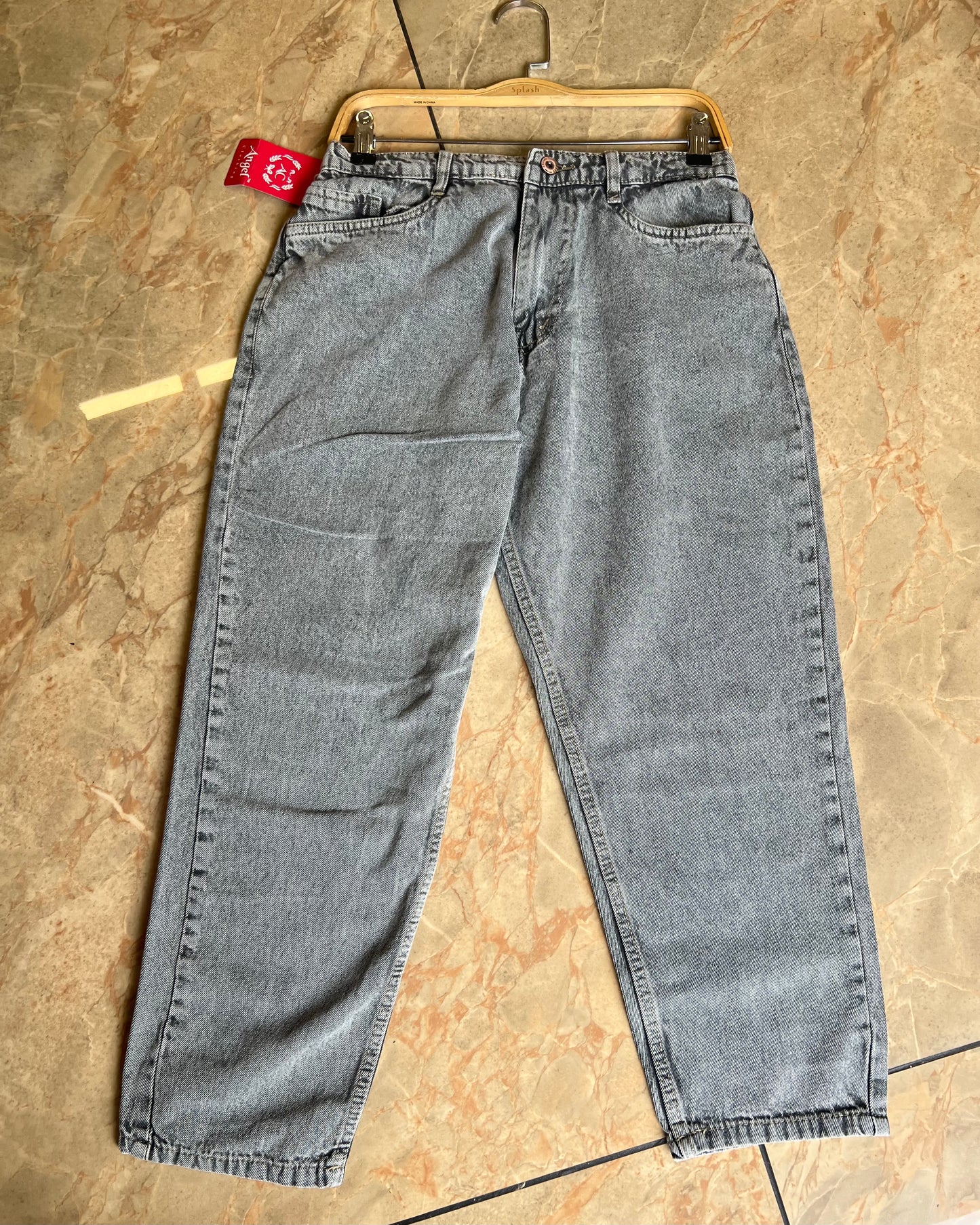 Tela by ash women grey mom fit jeans