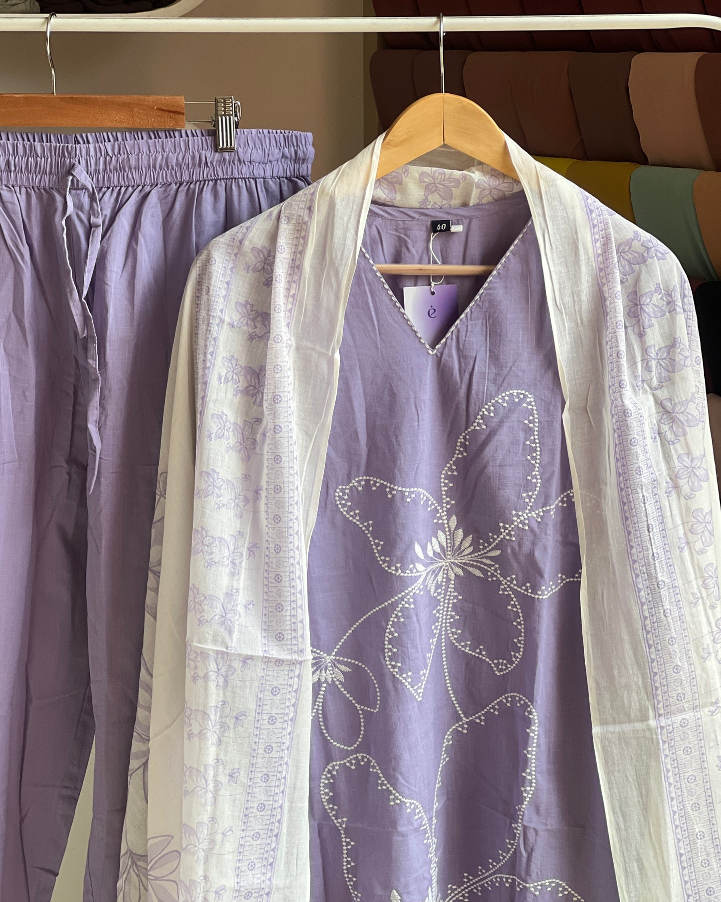 Women’s purple Cotton salwar