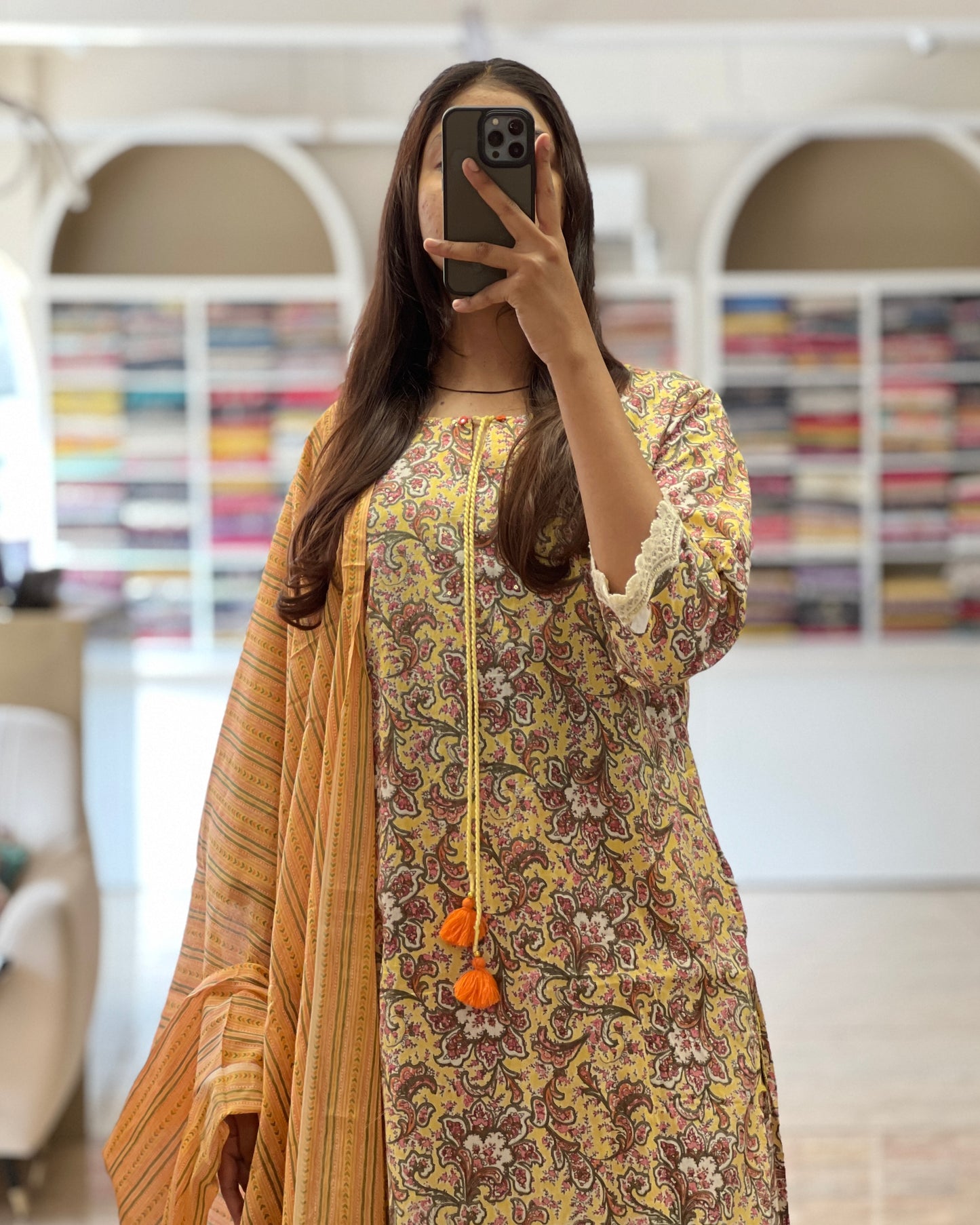 Tela by ash women printed cotton salwar