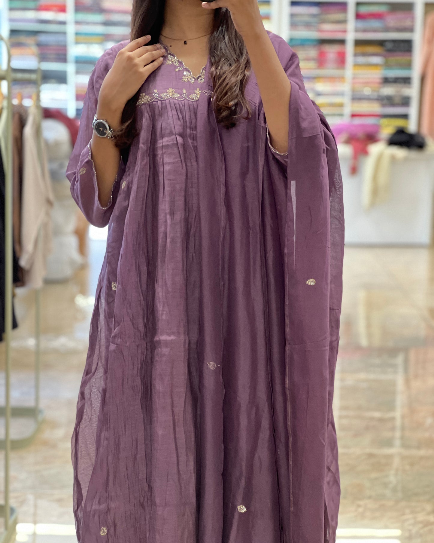 Tela by ash women mul chanderi salwar