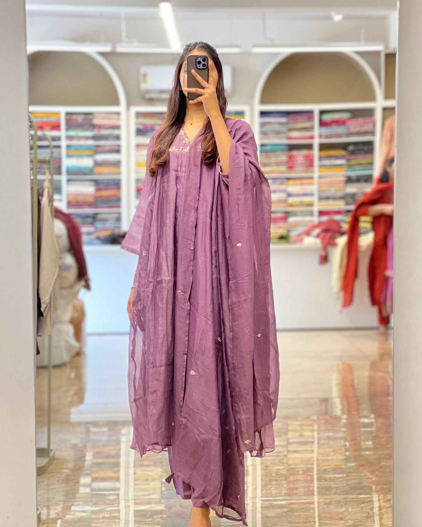 Tela by ash women mul chanderi salwar