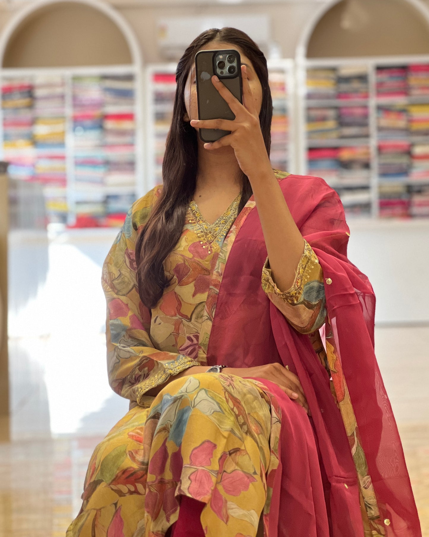 Tela by ash women shimmer salwar set