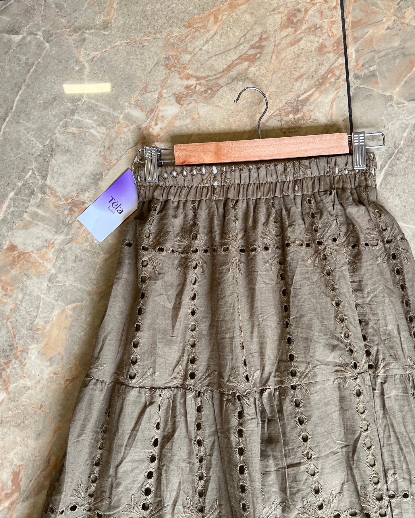 Tela by ash women bohemian maxi skirt
