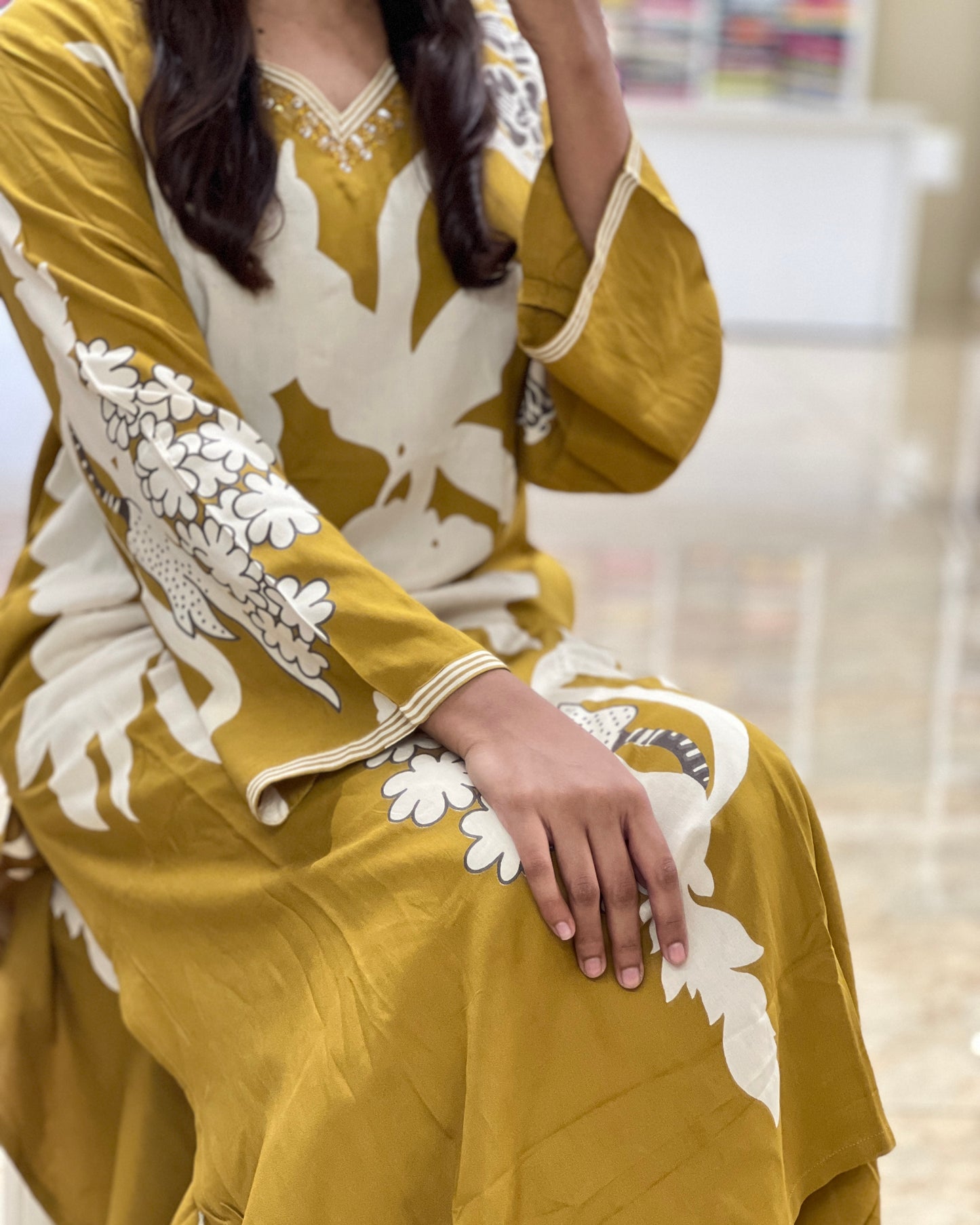 Tela by ash women yellow co-ord set