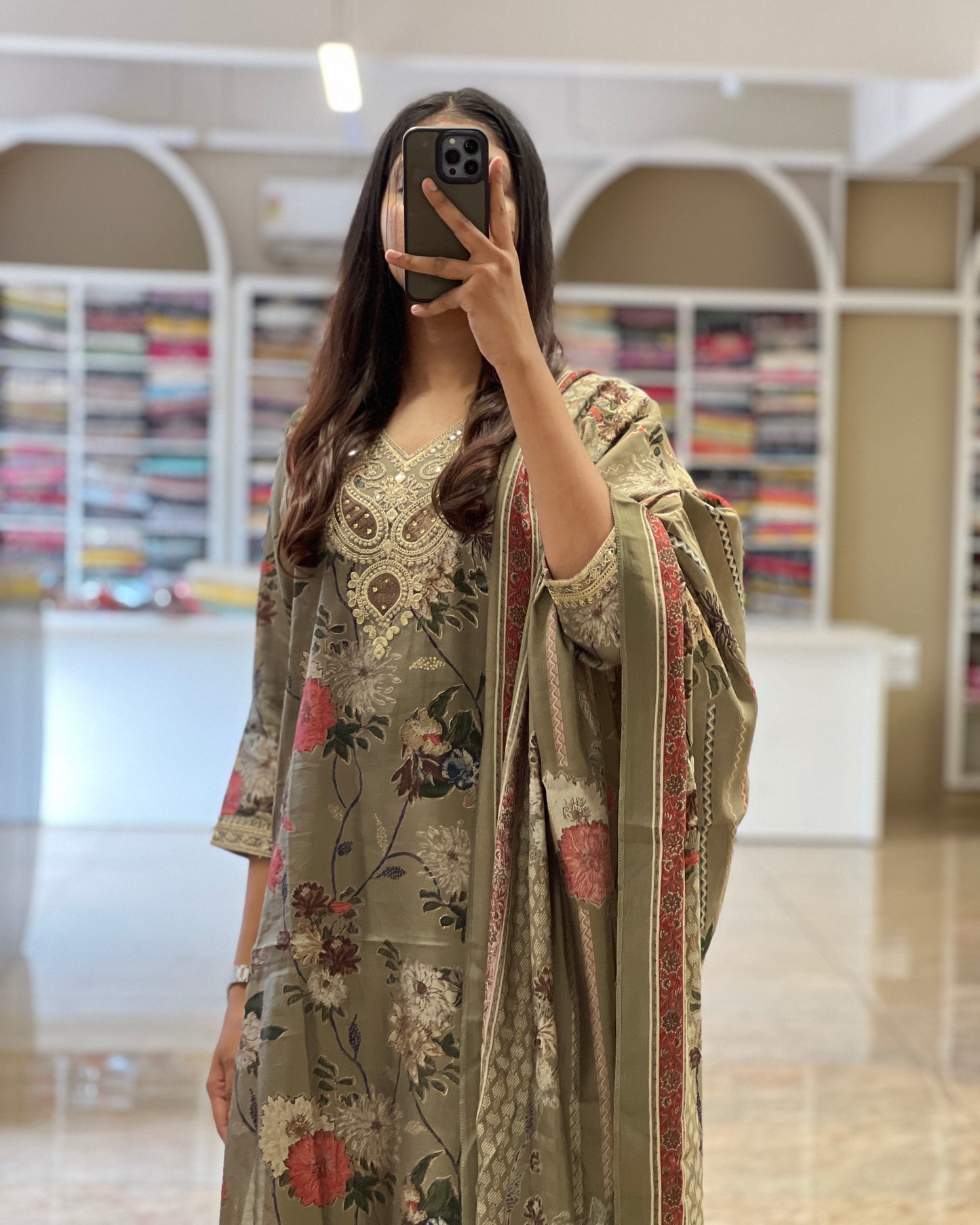 Women Georgette Semi Party Wear Digital Printed Suit Set