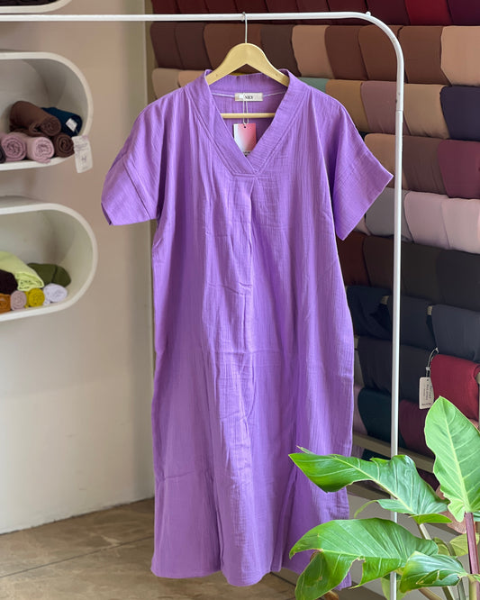 Relaxed fit double cotton top