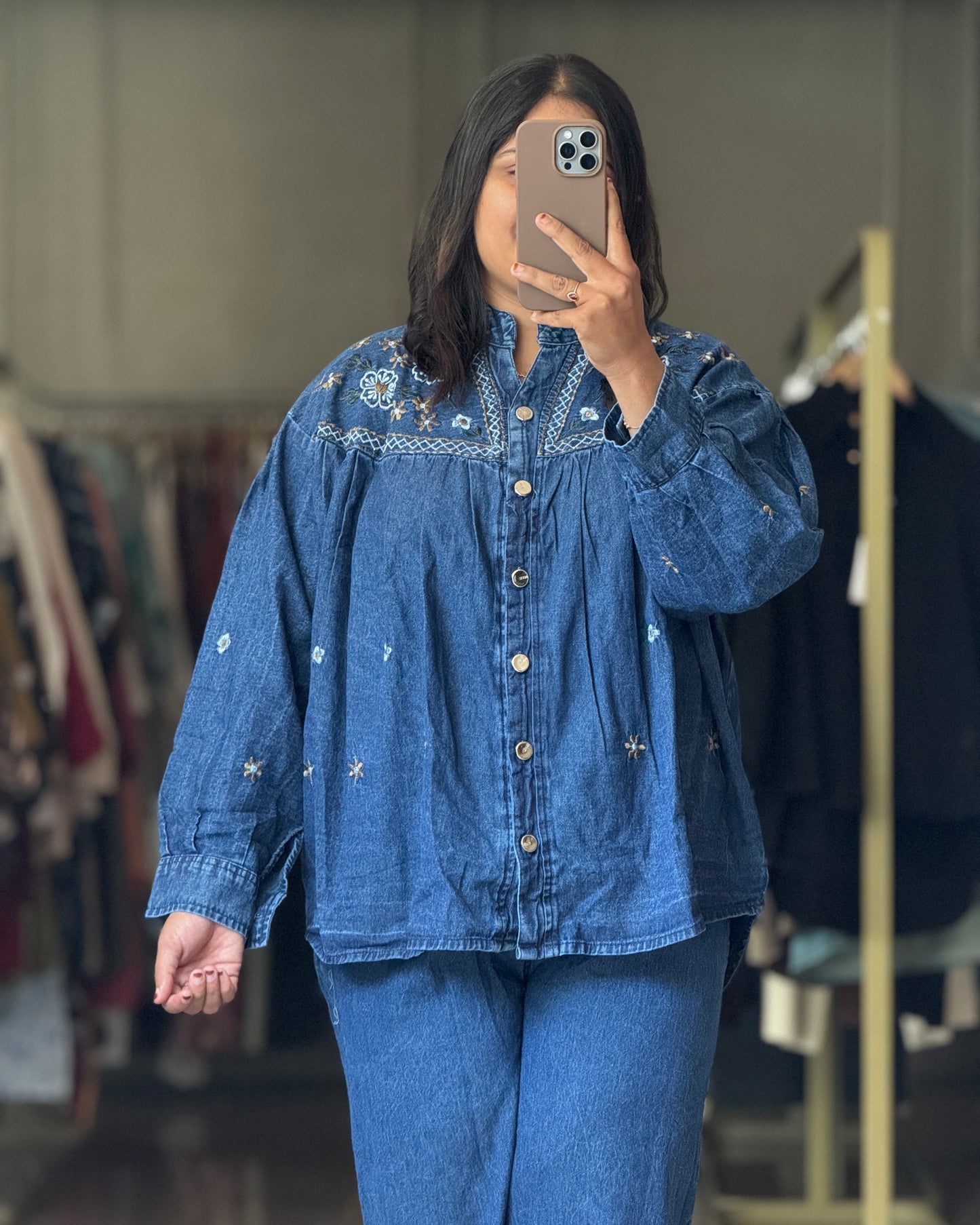 Denim cordset