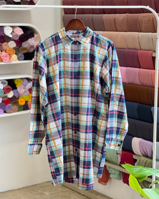 Tela by ash women Multi-colour plaid flannel shirt