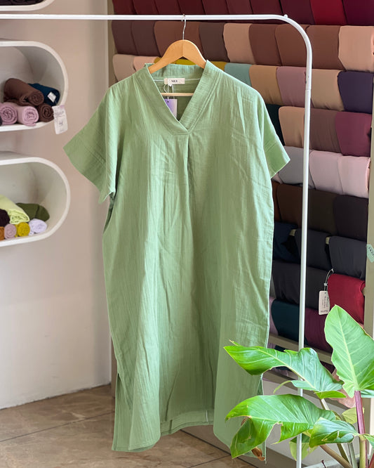 Relaxed fit double cotton top