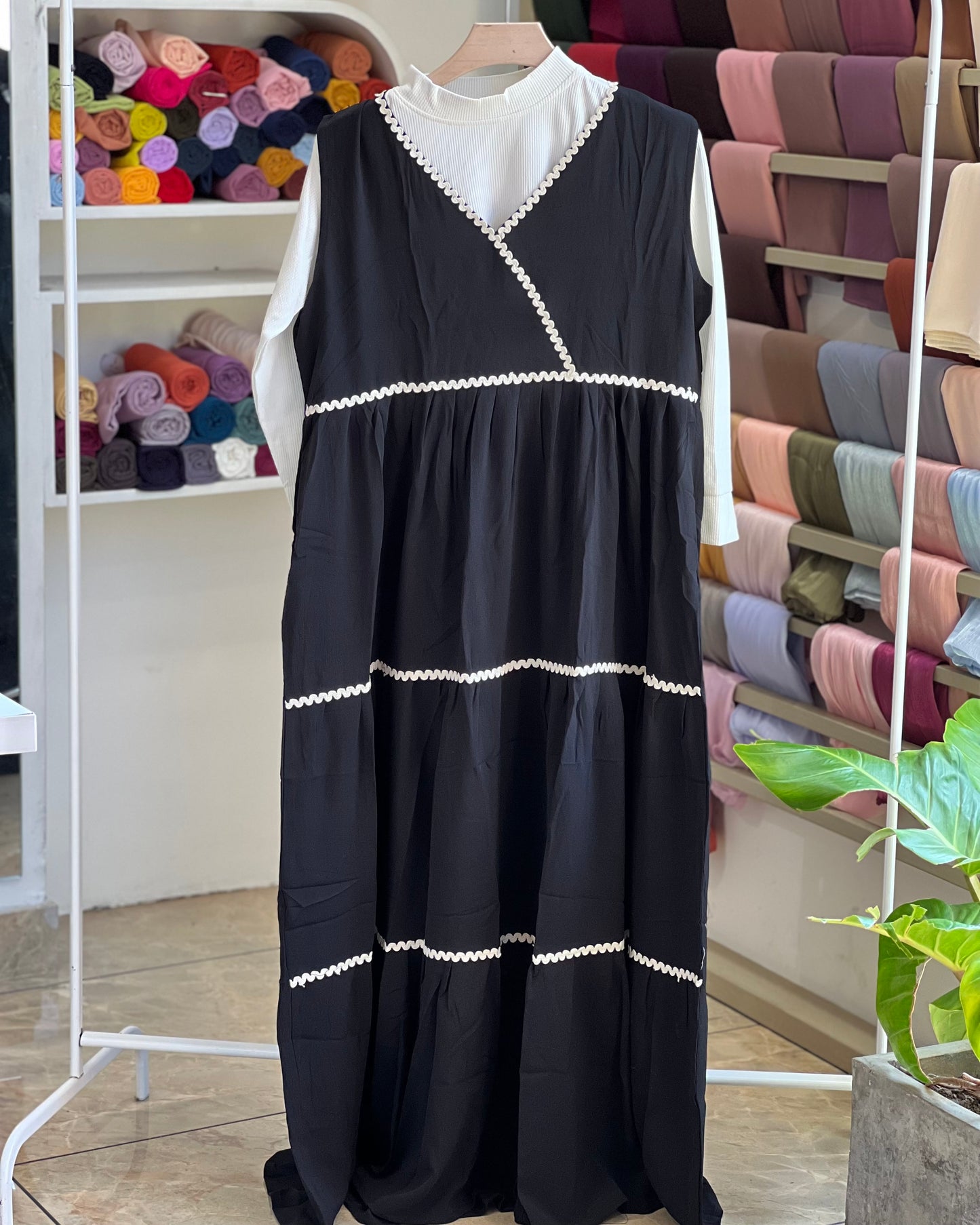 Autumn wrap maxi dress