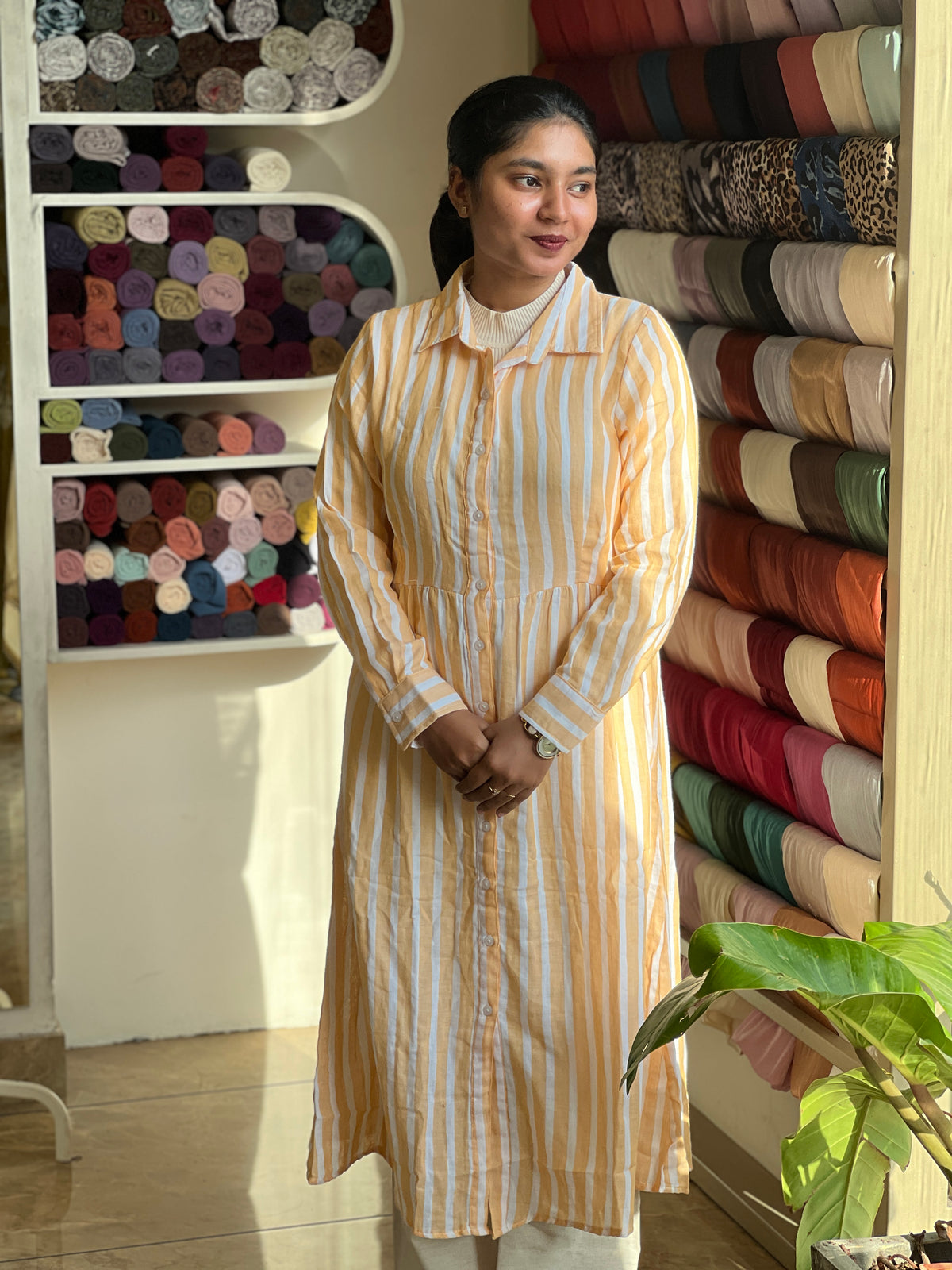Strips long shirt