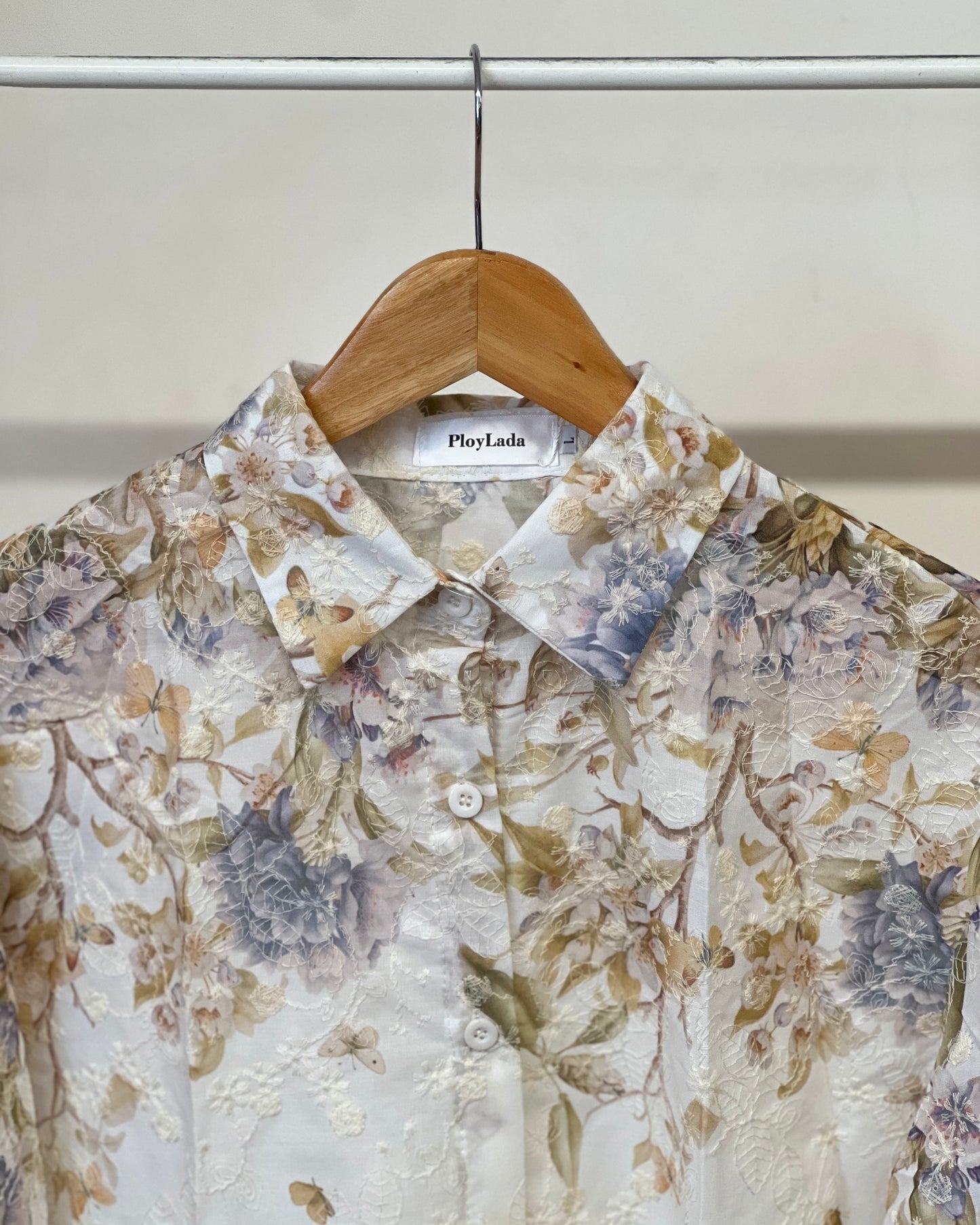 Tela by ash women beautiful floral print shirt