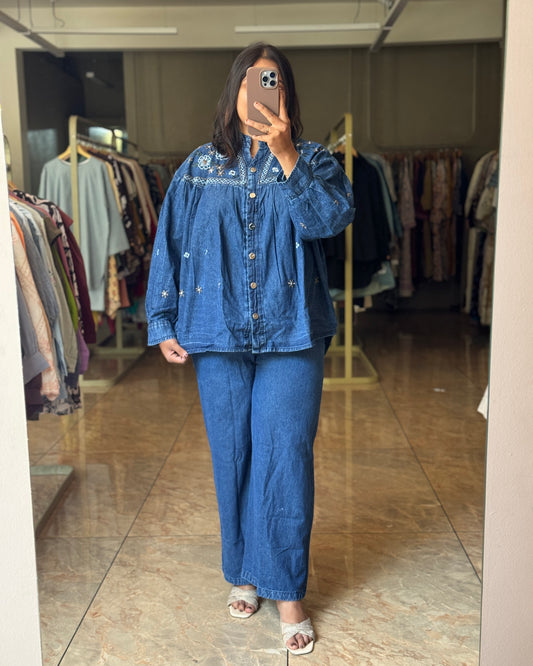 Denim cordset
