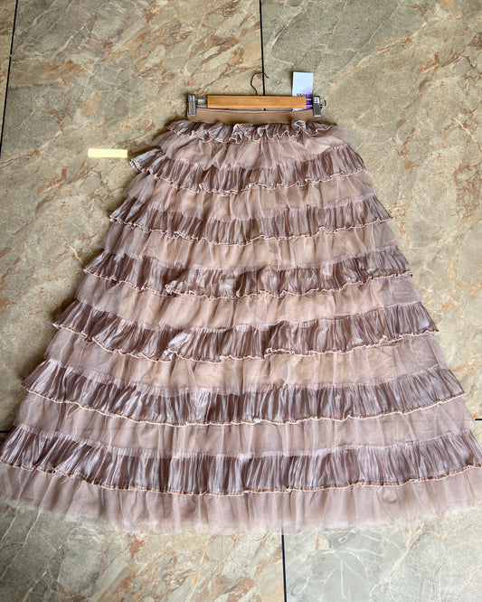 Tela by ash women layered tulle skirt