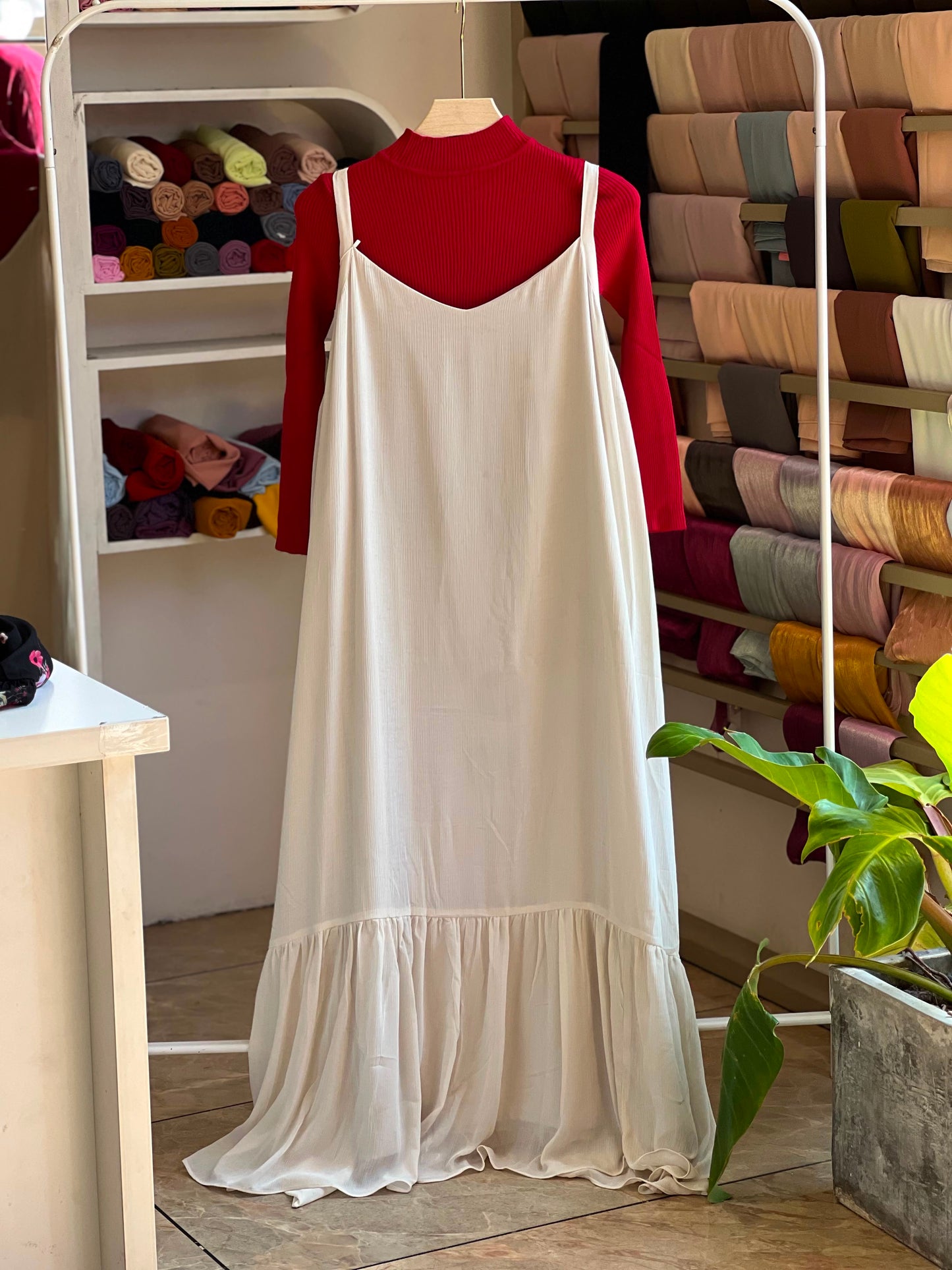 Romper with imported inner