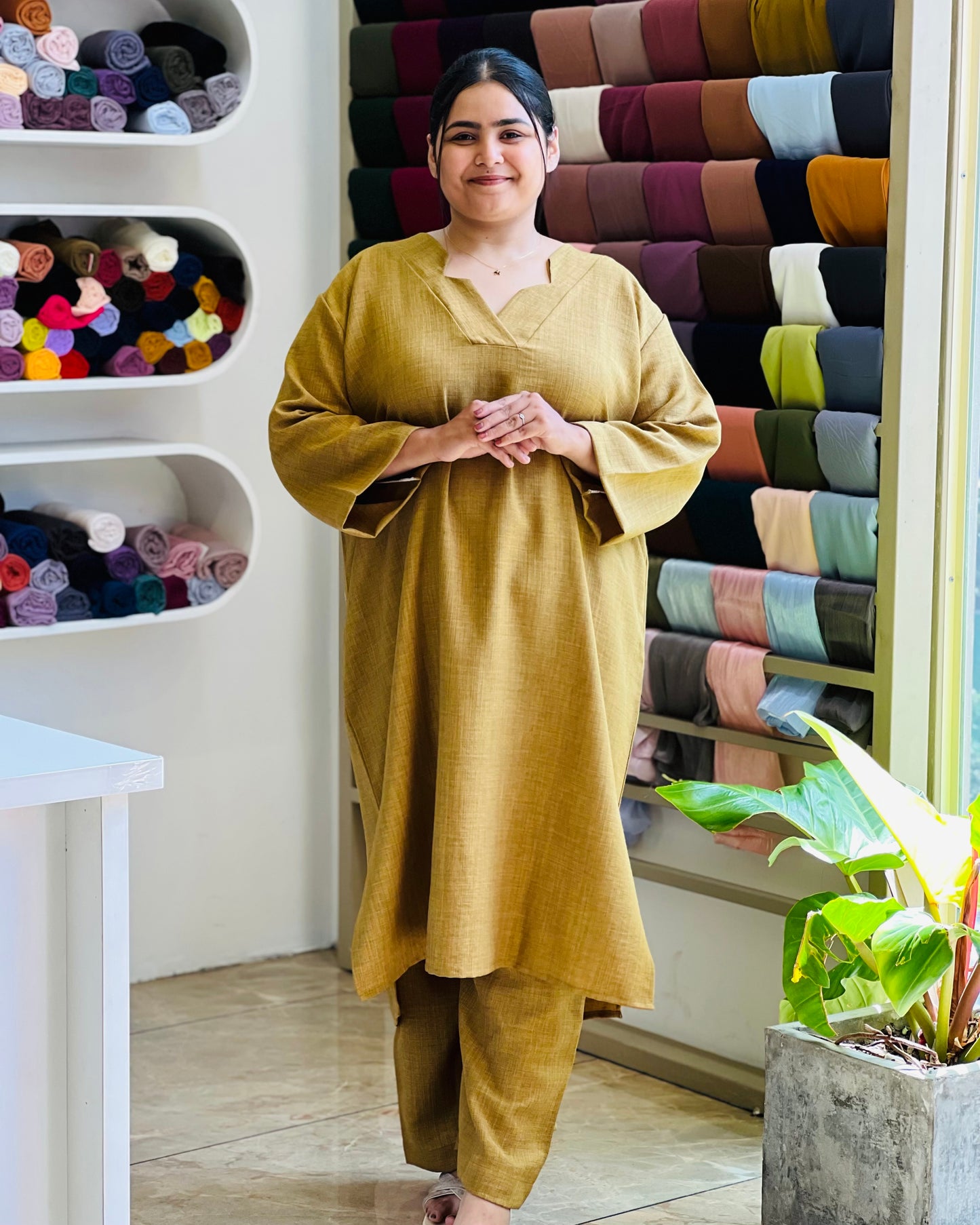 Linen cordset