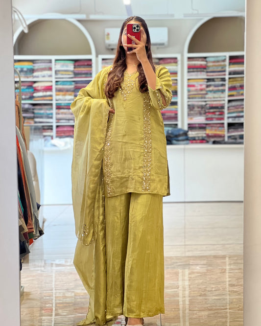 Tela by ash women premium tissue silk salwar suit