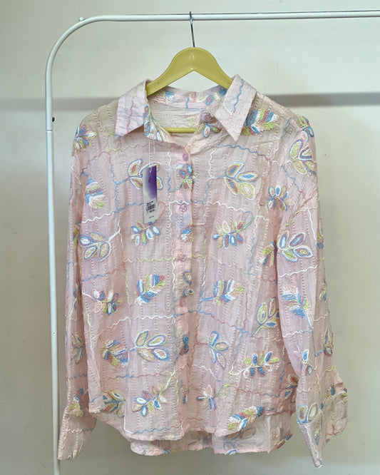 Tela by ash women embroidered shirt