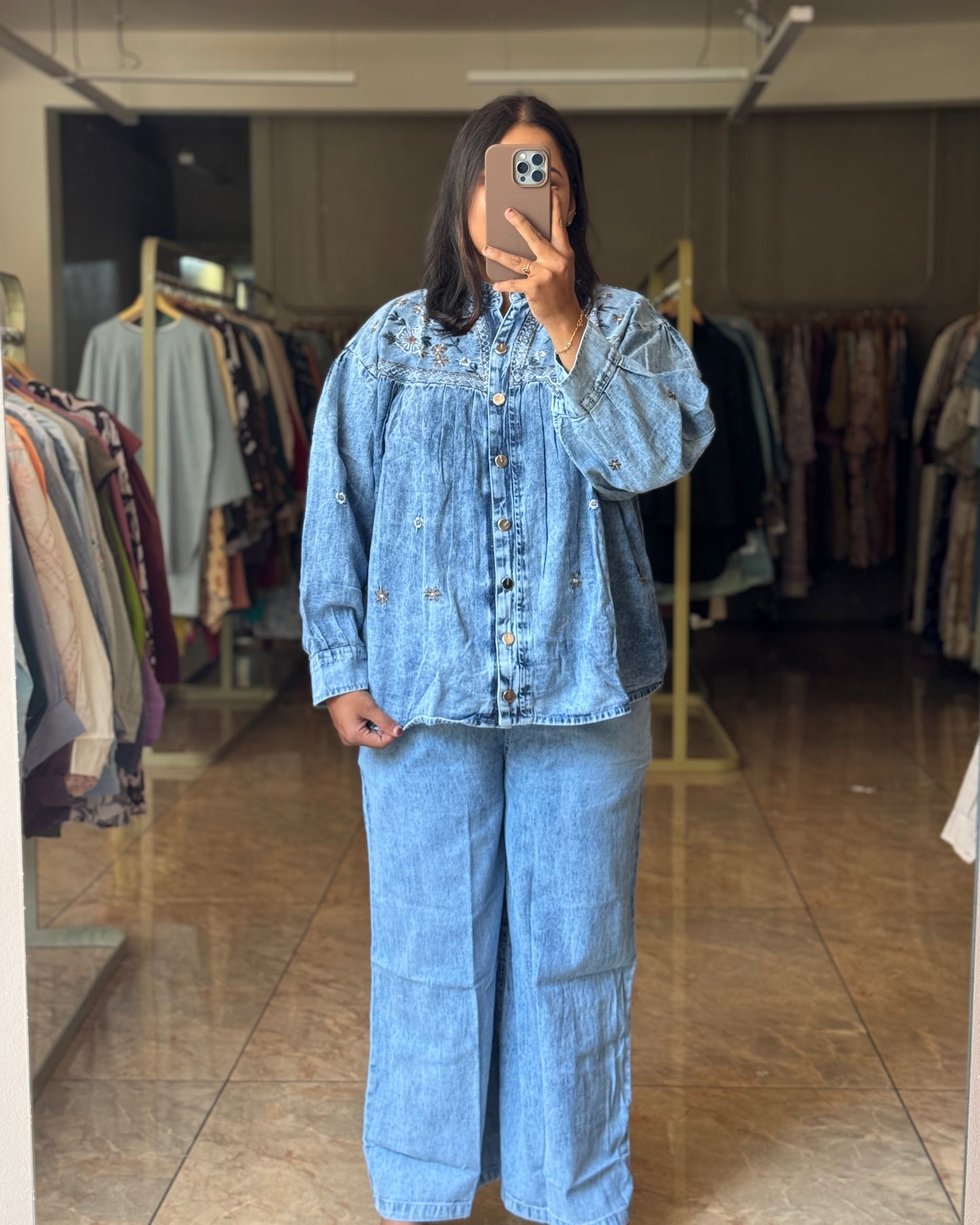 Denim cordset