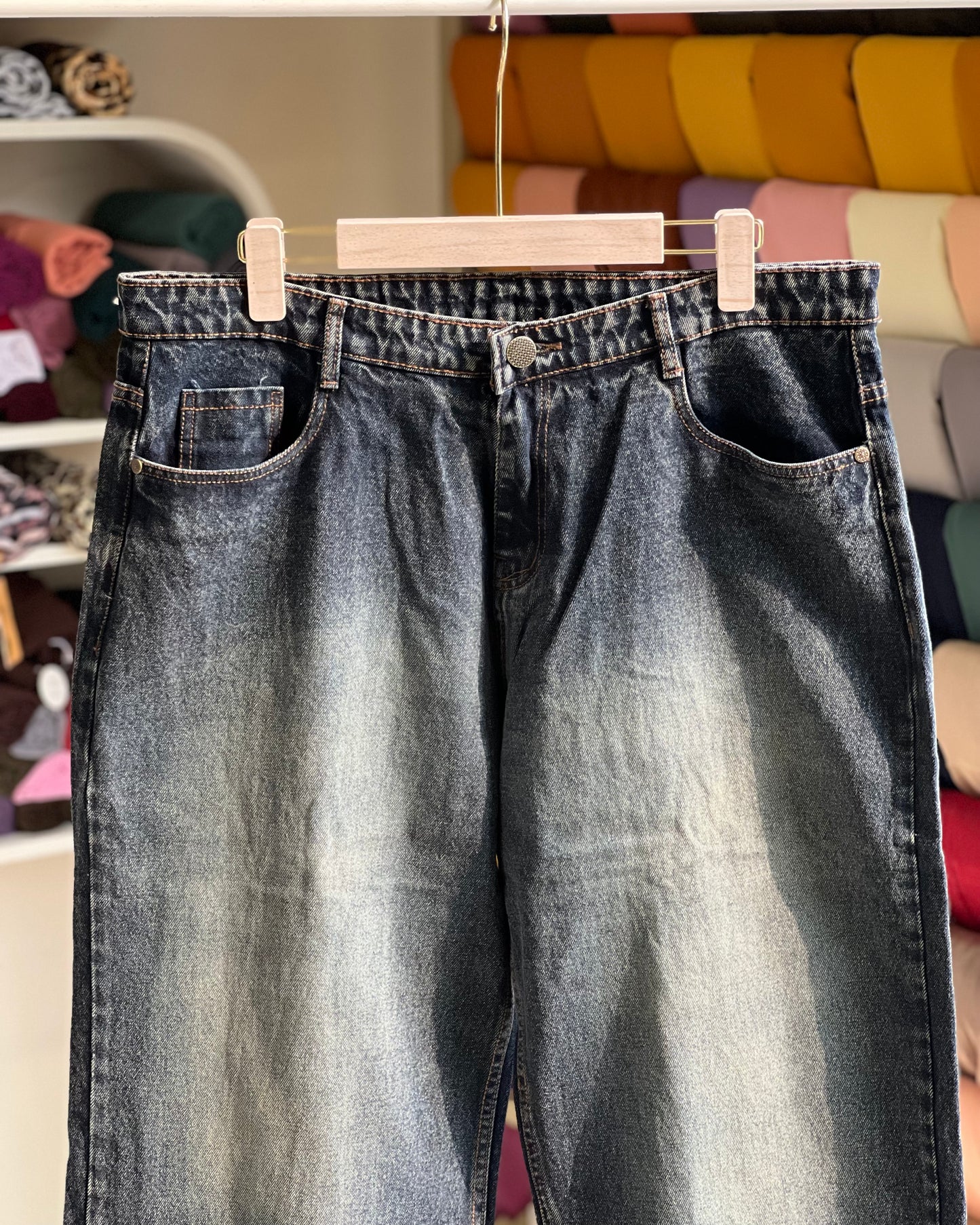 Plus size straight fit jean