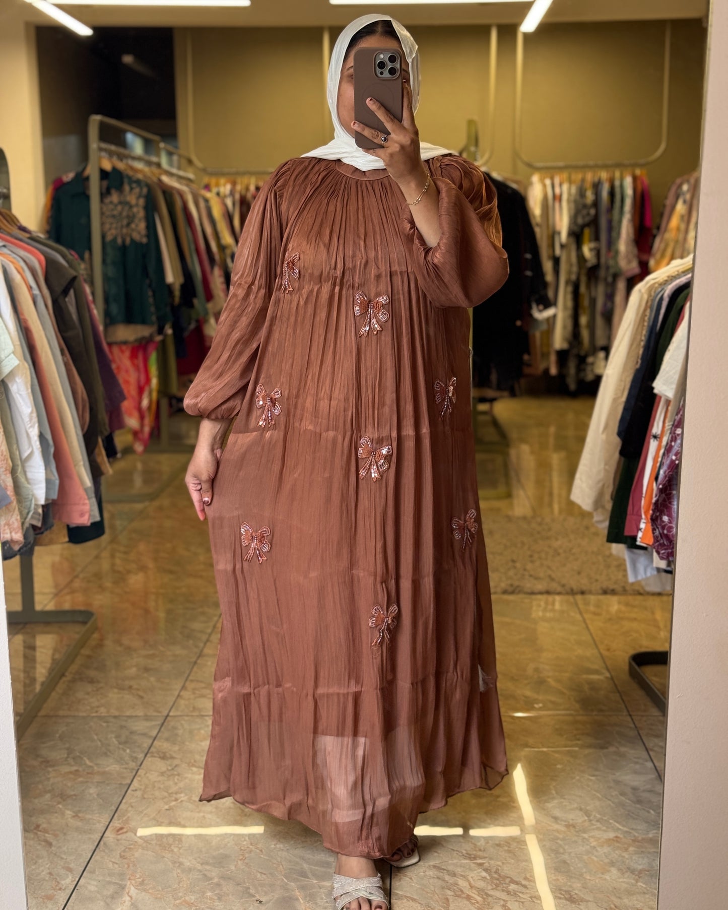 2xl shimmer gowns
