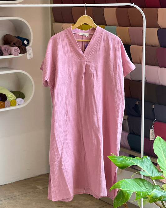 Relaxed fit double cotton top