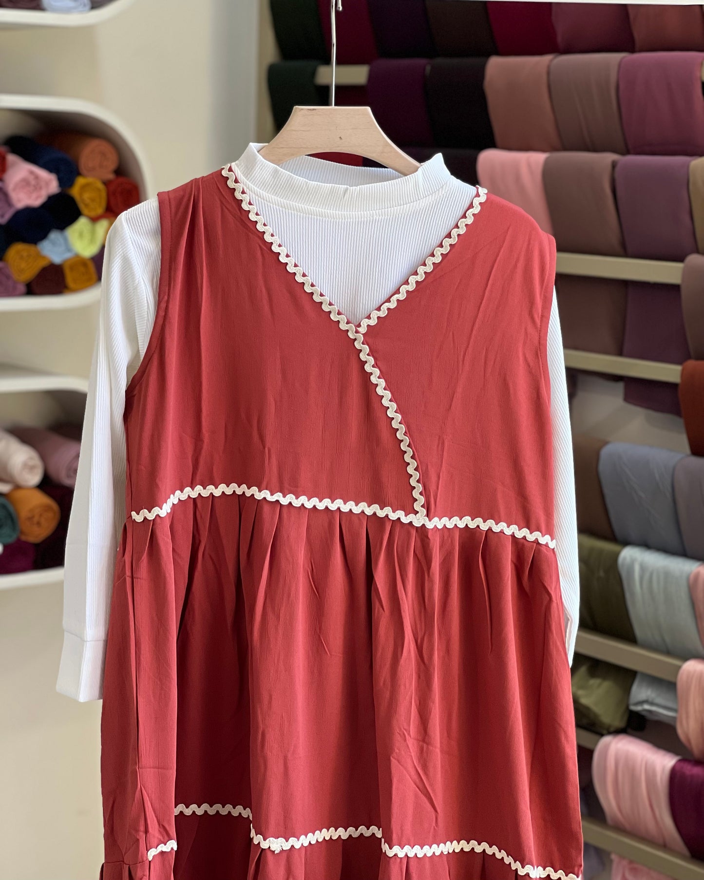 Autumn wrap maxi dress