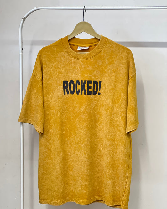 Tela by ash unisex yellow acid wash T-shirt