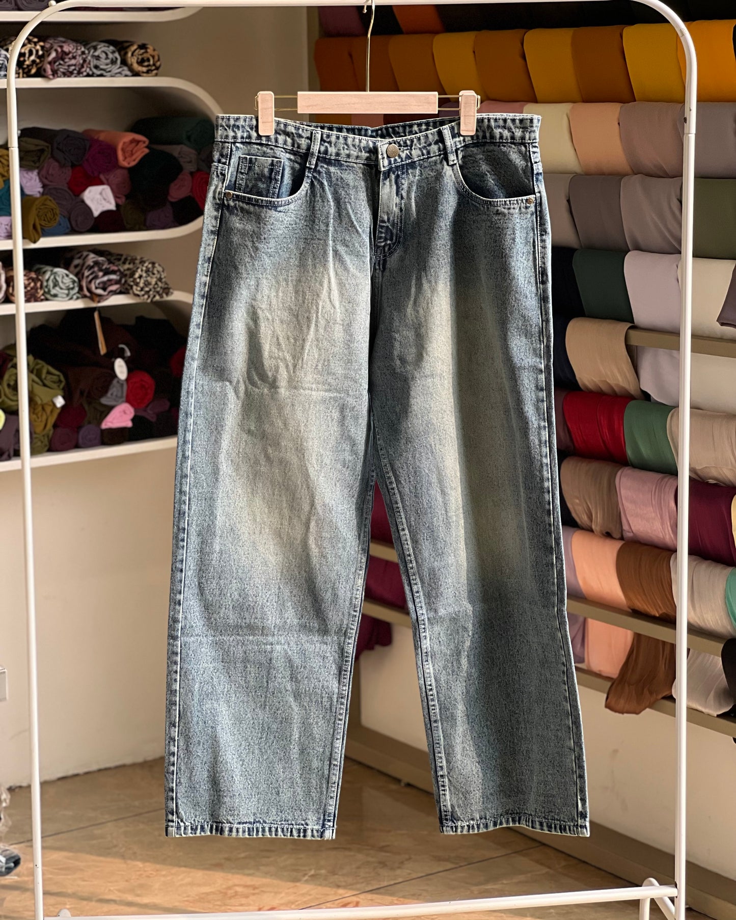Plus size straight fit jean