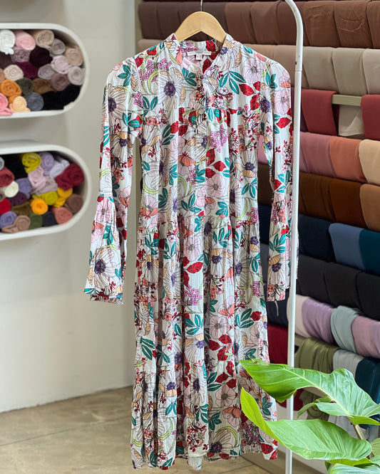 Tela by ash women floral print midi dress