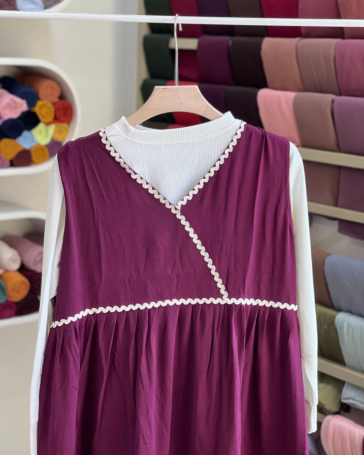 Autumn wrap maxi dress