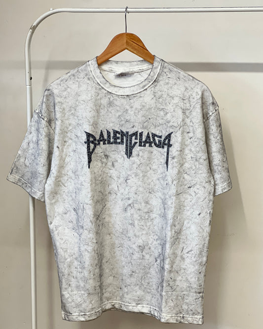 Tela by ash unisex white acid wash T-shirt