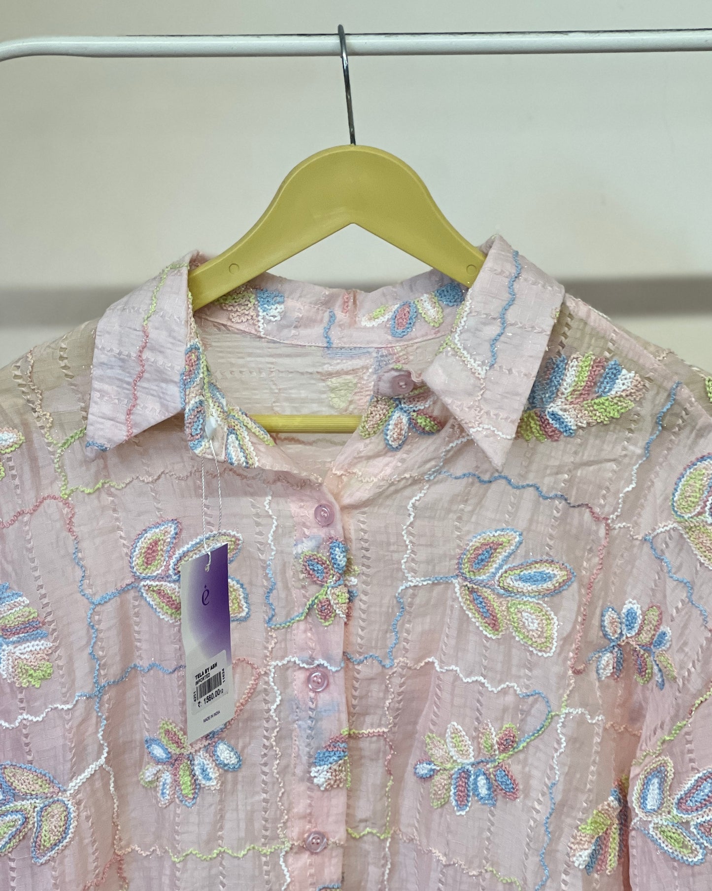 Tela by ash women embroidered shirt