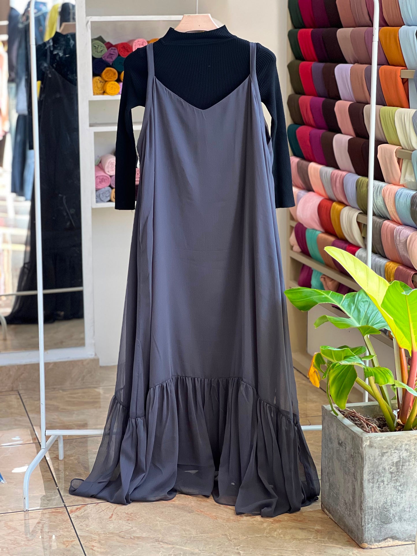 Romper with imported inner