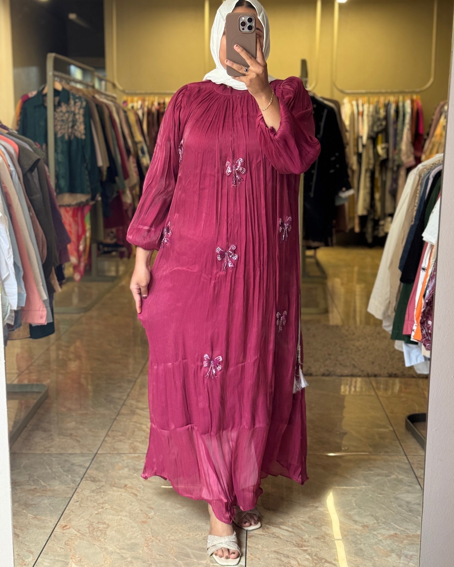 2xl shimmer gowns