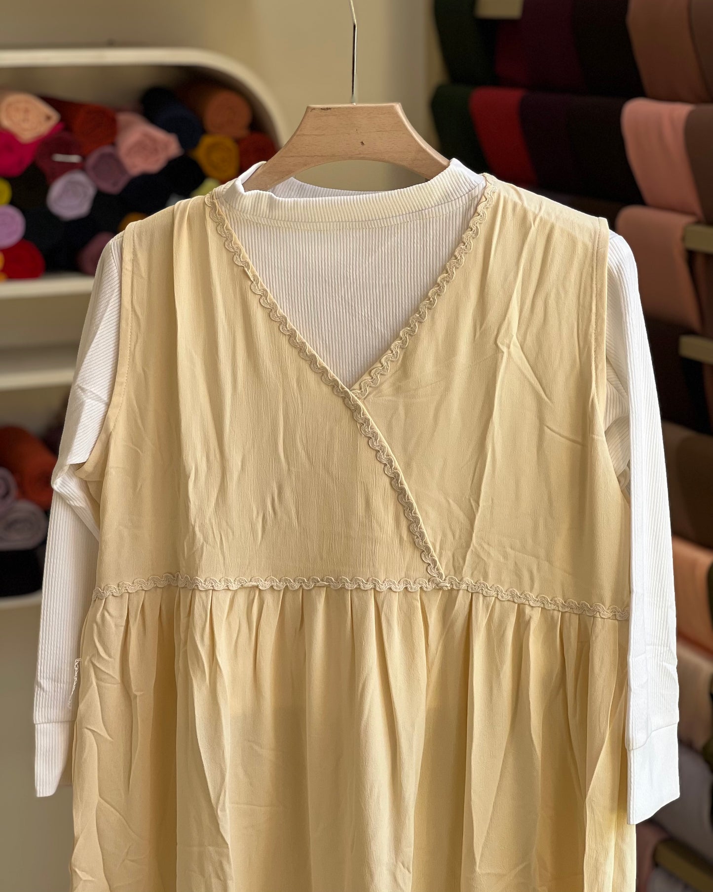 Autumn wrap maxi dress