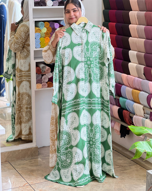Sahara print gown