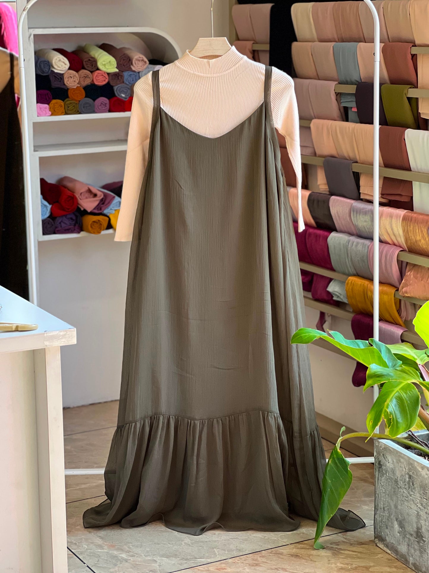 Romper with imported inner