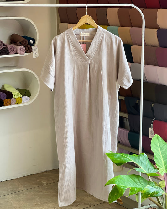 Relaxed fit double cotton top