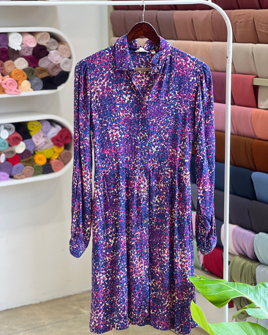 Tela by ash women layered spot shirt dress