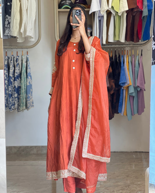 Tela by ash women premium party wear anarkali set