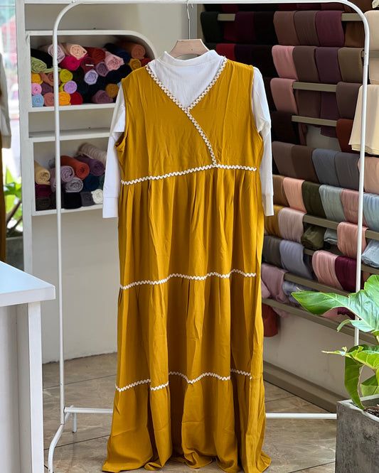 Autumn wrap maxi dress