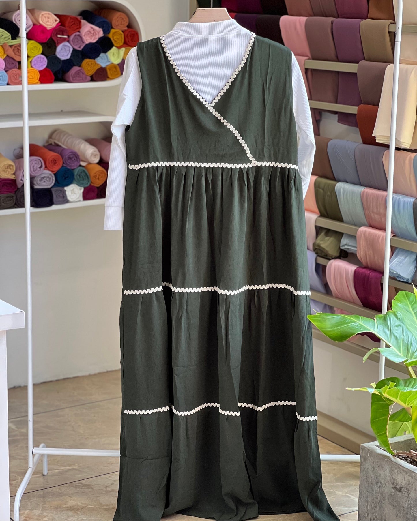 Autumn wrap maxi dress